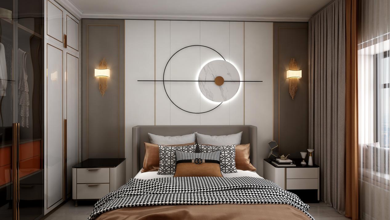 龍湖九里晴川-現(xiàn)代簡約-臥室設(shè)計(jì)效果圖